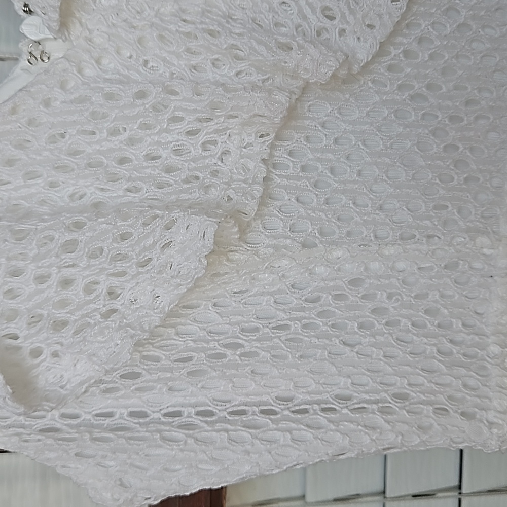 Alter'd State White Faux Wrap Lined Drsss - Picture 3 of 4